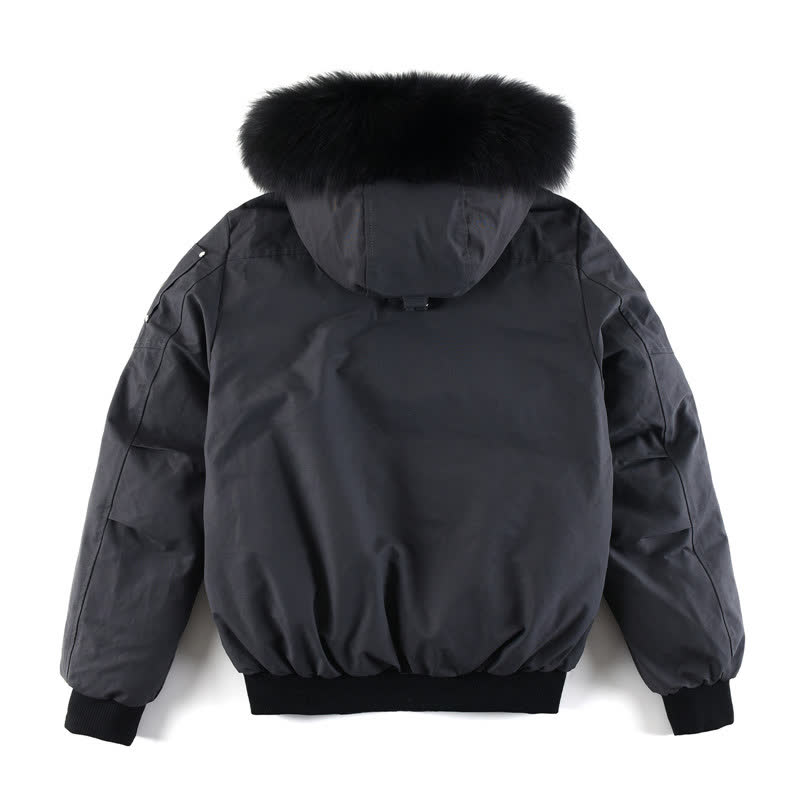 Moose Knuckles Hooded Down Bomber Jacket Moose Knuckles Hooded Down Bomber Jacket